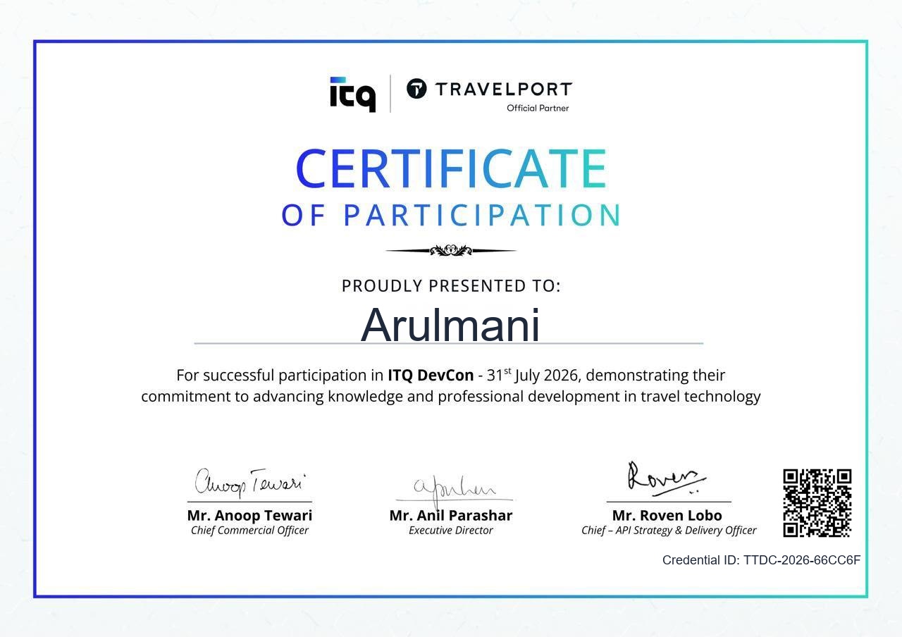 Certificate TTDC-2026-66CC6F